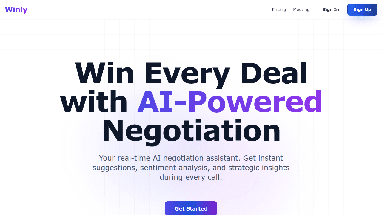 Winly website preview